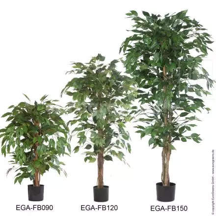 Kunstpflanze Ficus Benjamini grün ca. 120cm