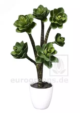 Kunstpflanze Sansevieria grün getopft ca. 85cm