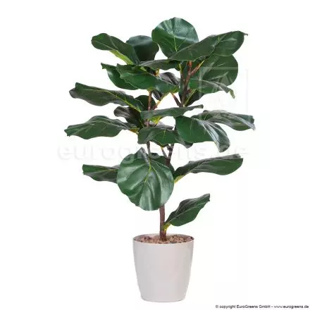 Kunstpflanze Geigenficus ca. 90 cm grün