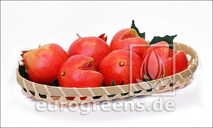 künstliche Granatapfel rot 1