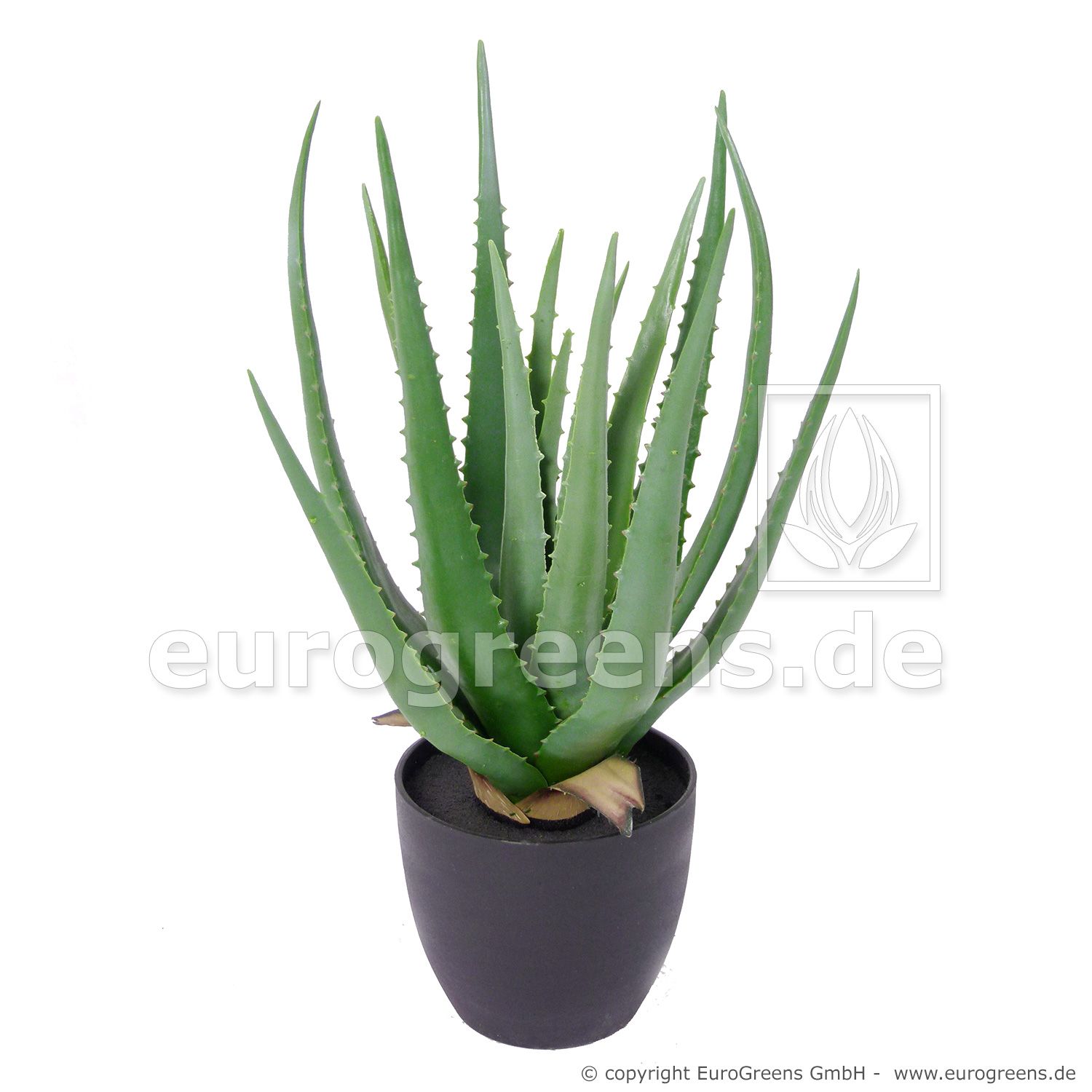 künstliche Aloe mit ca. Vera 45cm Ziertopf