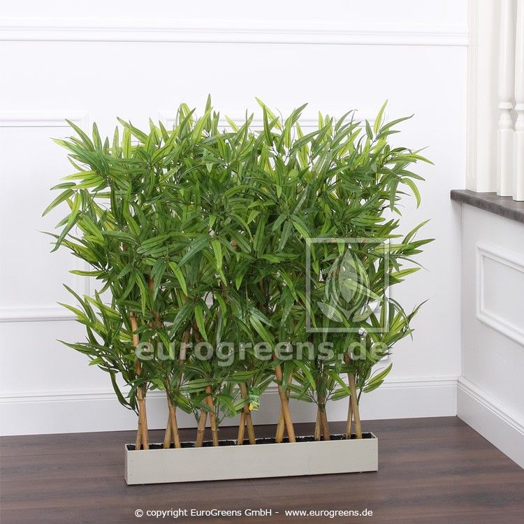 Kunstpflanze Naturstamm Japan Bambus-Hecke ca. 90cm