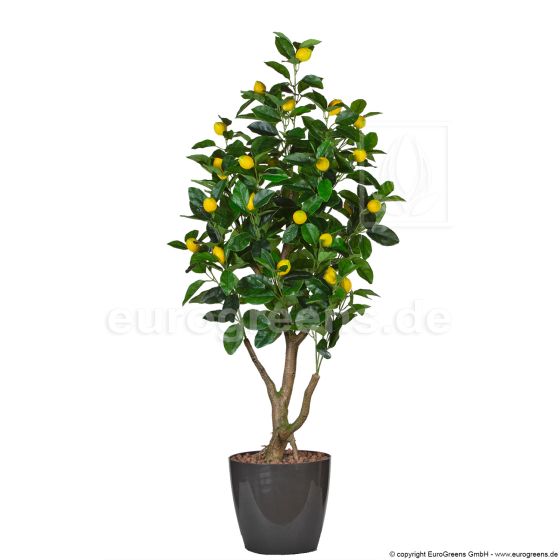 künstlicher Zitronenbaum 115cm Übertopf