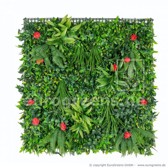Künstliches Blumen Pflanzwand Paneel 100x100cm A