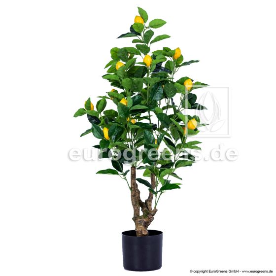Kunstpflanze Zitronenbaum 90cm mit Fr Chten
