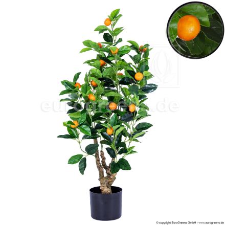 Kunstpflanze Orangenbaum ca. 80-90cm mit Früchten