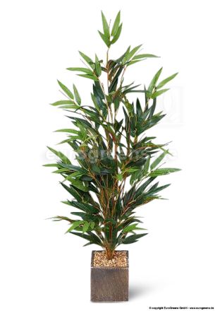 künstlicher Mini Bambus Busch ca. 65-70cm (mit Einsteckstab/ ungetopft)