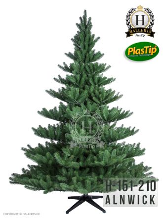 künstlicher Spritzguss Weihnachtsbaum PREMIUM Nordmanntanne Alnwick ca. 210cm