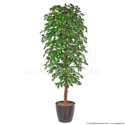 Kunstpflanze Ficus Benjamini grün ca. 210cm