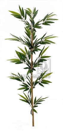 Naturstamm Bambus Stab mit Tarpaulin Blättern ca. 150cm