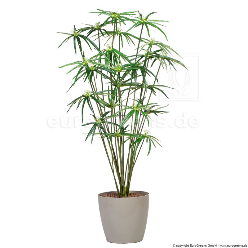 ca. Zyperngras 22 Halme Kunstpflanze, künstliches 120cm