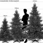 Grössenvergleich künstlicher Weihnachtsbaum Bolton 150 180 210cm