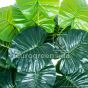 künstliche Alocasia Pflanze 70cm grün gelb Blattdetail Ega 0035