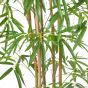 künstlicher Chinesischer Bambus 120cm mit Naturstämmen Blätter