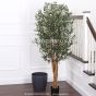 Kunstbaum künstliche Olive Mediterrana Mini 180cm mit Früchten Deko