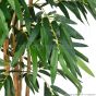 Kunstbaum künstlicher Bambus Naturstamm 240cm Blätter