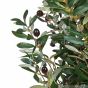 Kunstbaum Olivenbaum mit Früchten 120cm Blatt Olivenfrucht