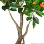 Kunstlicher Orangenbaum mit Früchten 115cm Stamm